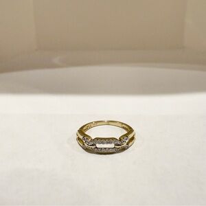 NEW Solid 10K Gold Natural Diamond Ring